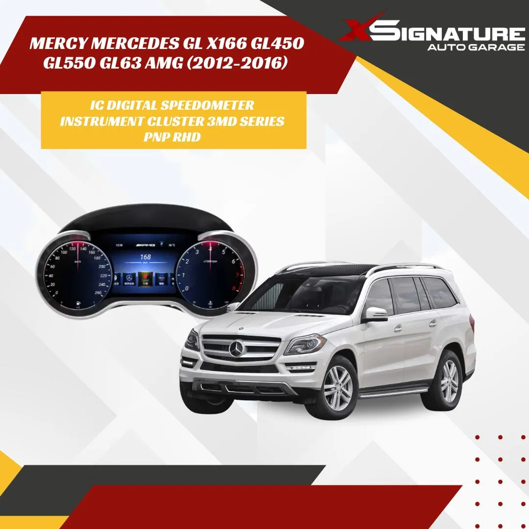 MERCY MERCEDES GL X166 GL450 GL550 GL63 AMG (2012-2016) IC DIGITAL SPEEDOMETER INSTRUMENT CLUSTER 3MD SERIES PNP RHD