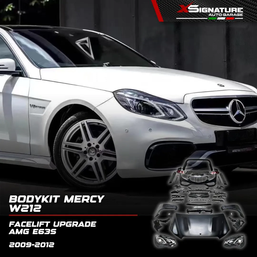 MERCY W212 (2009-2012) FACELIFT UPGRADE (2016) E63S AMG , COCOK UNTUK E CLASS MERCEDES E200 E250 E300 COMPLETE SET FACELIFT KIT