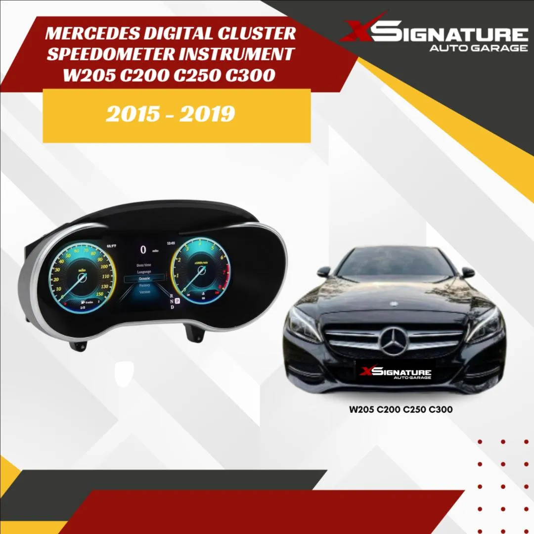 MERCEDES DIGITAL CLUSTER SPEEDOMETER INSTRUMENT W205 C200 C250 C300