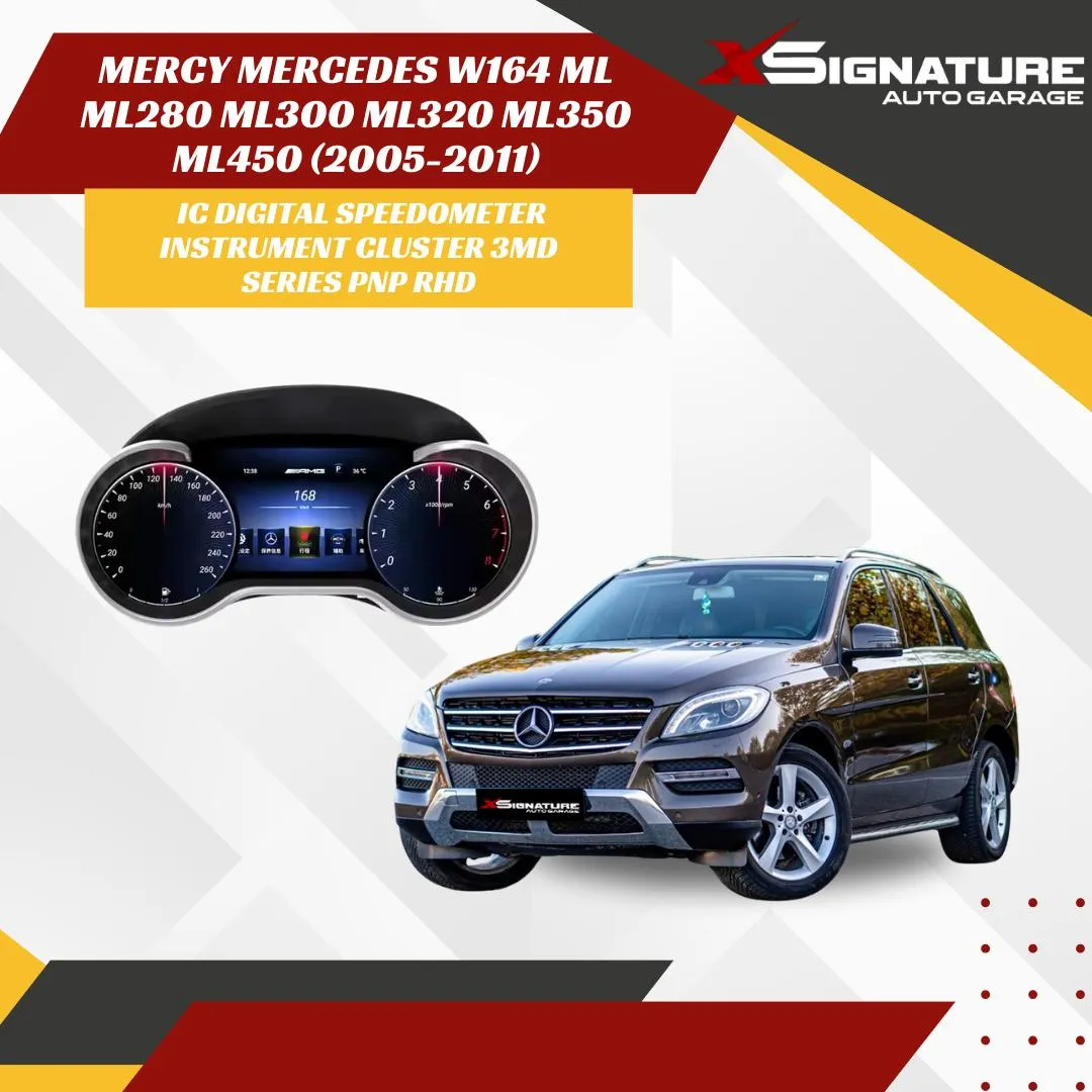 MERCY MERCEDES W164 ML ML280 ML300 ML320 ML350 ML450 (2005-2011)  IC DIGITAL SPEEDOMETER INSTRUMENT CLUSTER 3MD SERIES PNP RHD