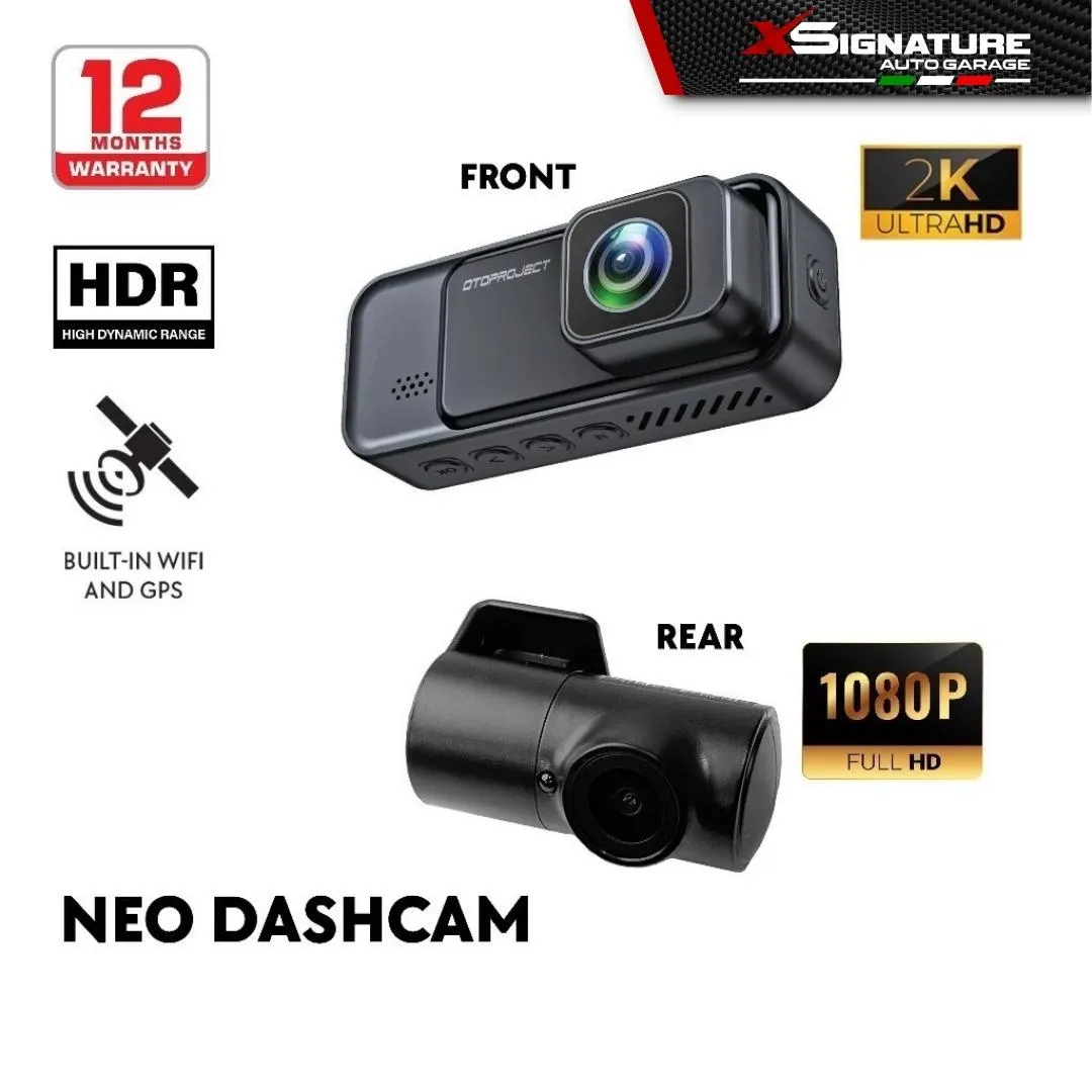 Otoproject Car Dashcam Neo 2K + Rear Full HD Cam