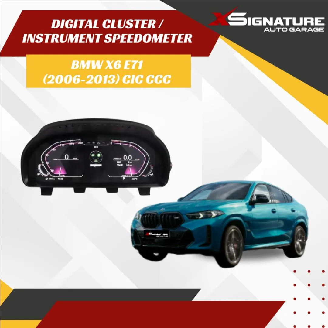 DIGITAL CLUSTER SPEEDOMETER BMW X6 E71 2006-2013 CIC CC G SERIES STYLE