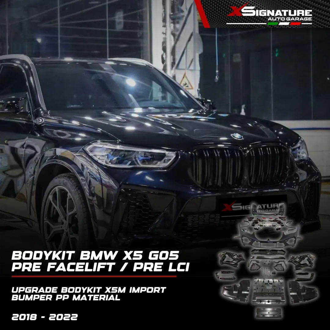 BMW X5 G05 PRE FACELIFT/PRE LCI (2018-2022) UPGRADE BODYKIT X5M IMPORT BUMPER PP MATERIAL
