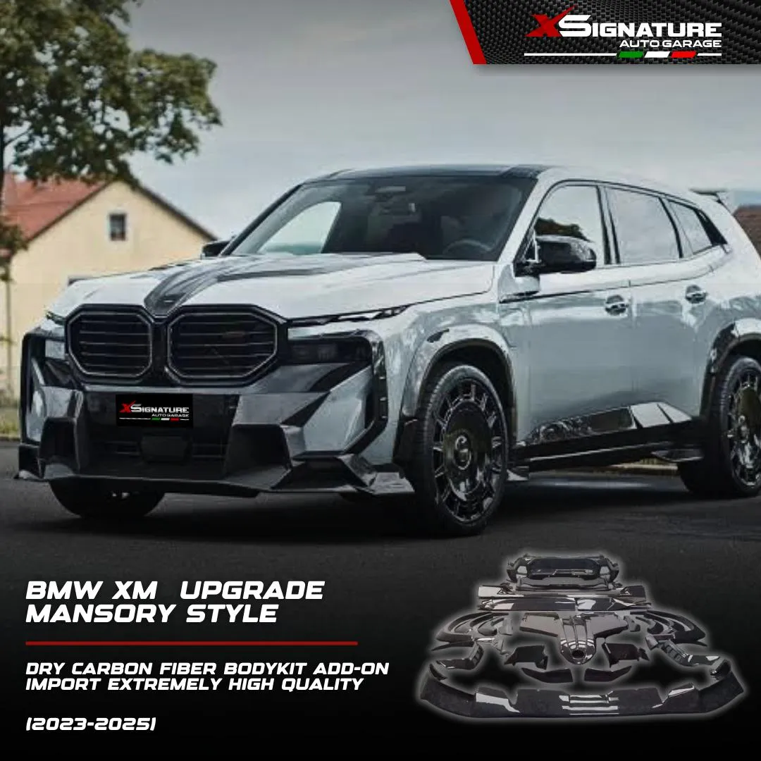 BMW XM (2023-2025) UPGRADE MANSORY STYLE DRY CARBON FIBER BODYKIT ADD-ON IMPORT EXTREMELY HIGH QUALITY