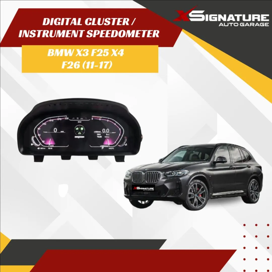 DIGITAL CLUSTER SPEEDOMETER BMW X3 F25 X4 F26 11-17 G SERIES STYLE